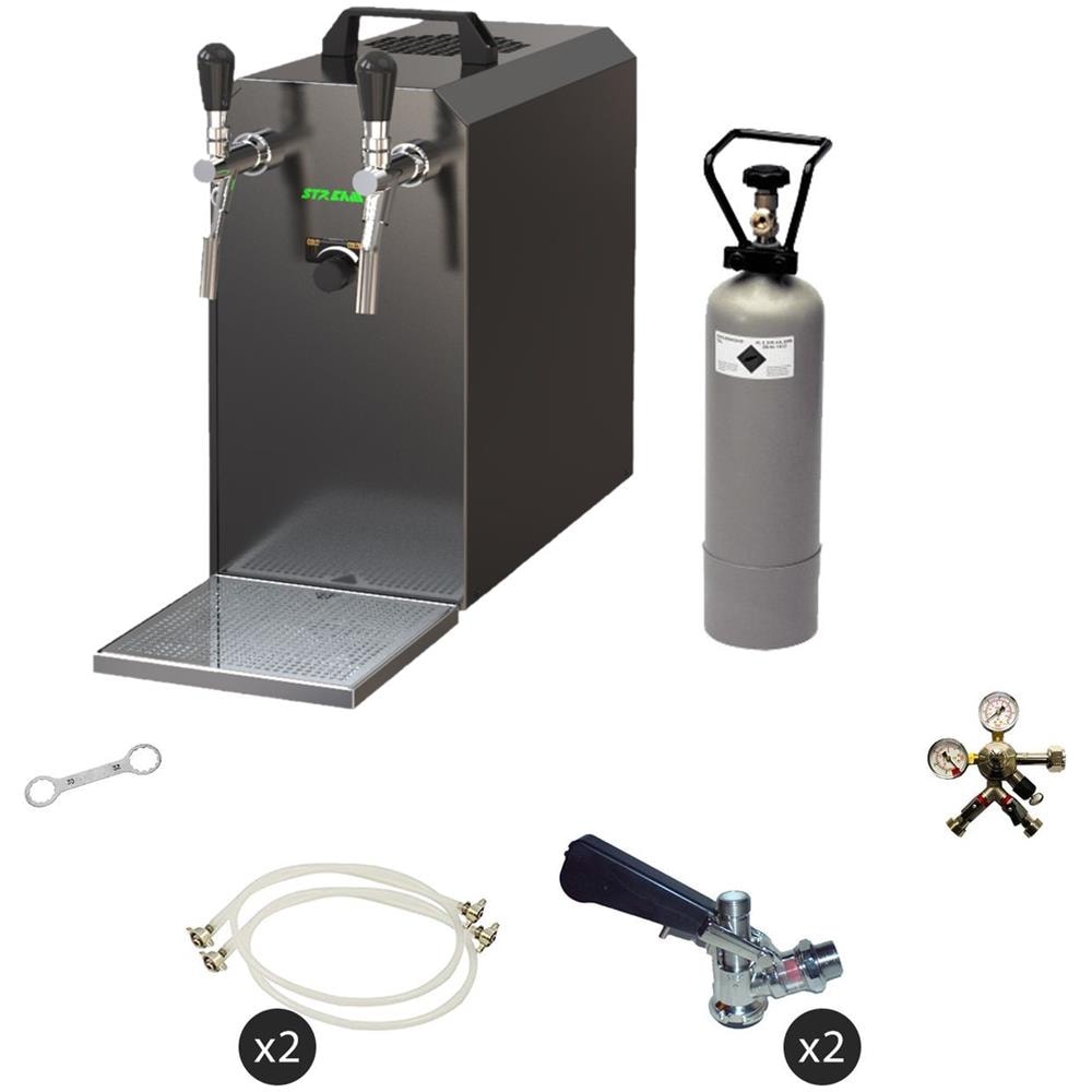 Set Completo - Spillatore Birra - Stream 50 Raffreddatore A Secco A 2 Linee, Raffreddatore Continuo 50 Litri / H - Foto 1