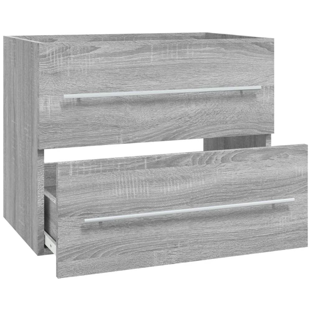 Mobile Lavabo Grigio Sonoma 60x38,5x48 Cm In Legno Multistrato - Foto 2