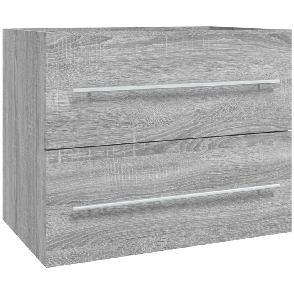 Mobile Lavabo Grigio Sonoma 60x38,5x48 Cm In Legno Multistrato - Foto 1