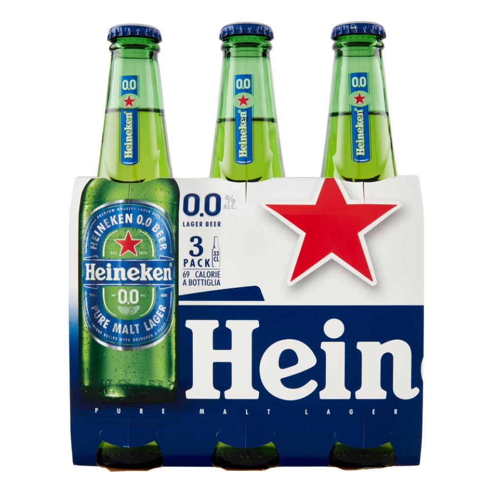 Birra 0.0 Zero Alcol Confezione Bottiglie 3x33 Cl - Foto 1