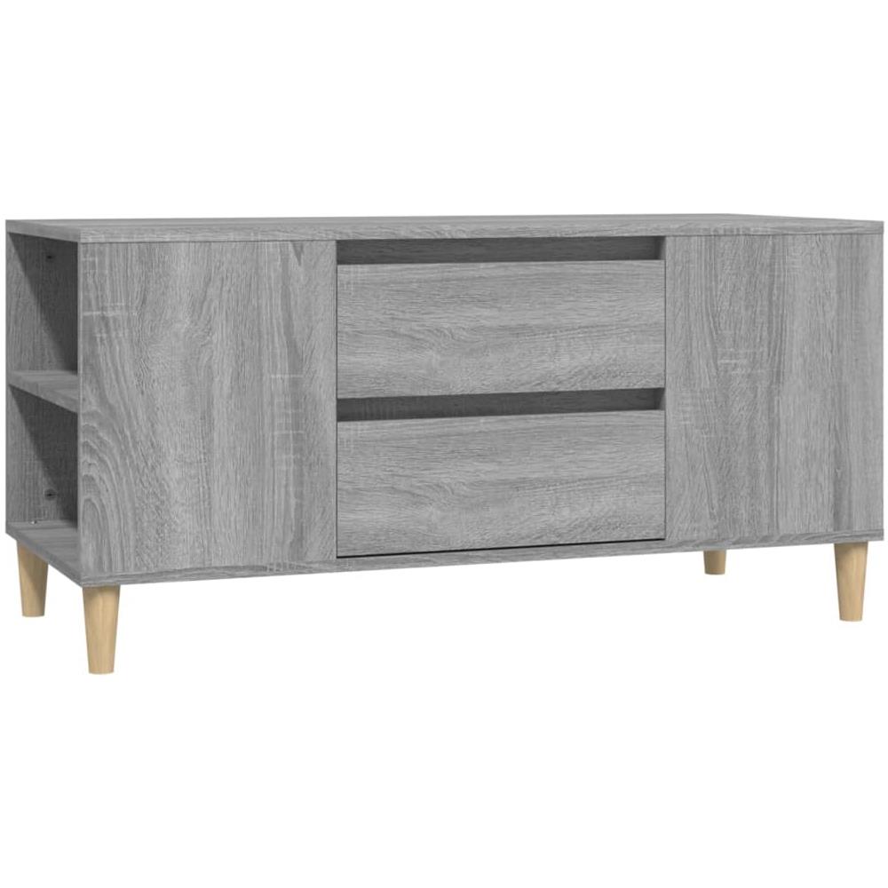 Mobile Porta Tv Grigio Sonoma 102x44,5x50 Cm Legno Multistrato - Foto 1