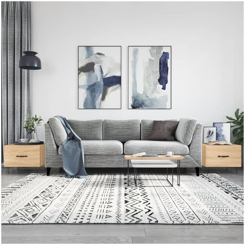 Tavolini Salotto 2pz Rovere Sonoma 50x50x40cm Legno Multistrato - Foto 1