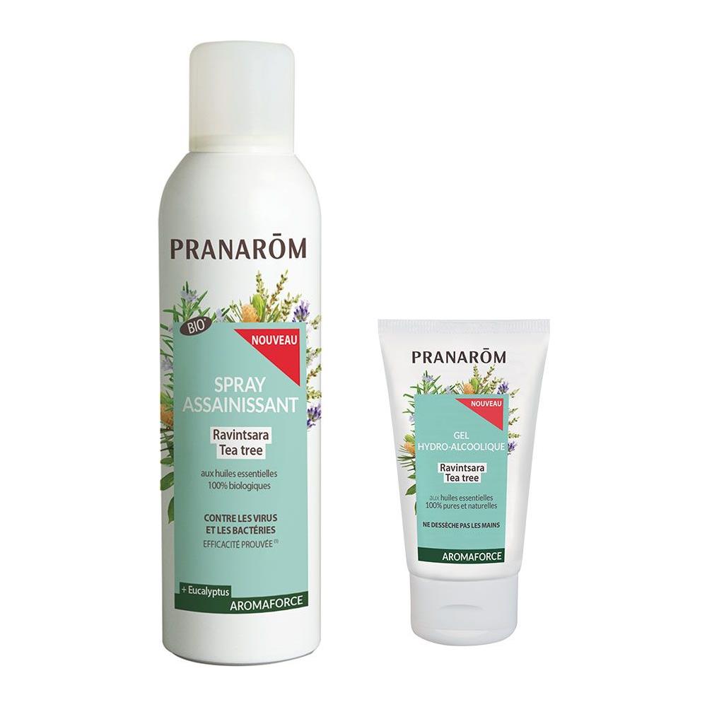 Spray Detergente Ravintsara E Tea Tree 150ml + Gel Idroalcolico Offerto Aromaforce - Foto 1