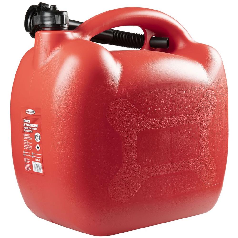 Tanica In Plastica Con Bocchettone Carburante 20l - Foto 1