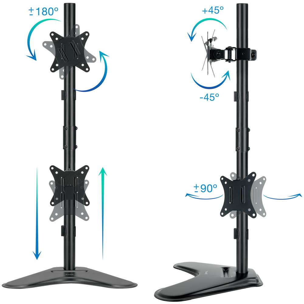 DB1703TNV-B supporto da tavolo per Tv a schermo piatto 81,3 cm (32") Nero Scrivania - Foto 2