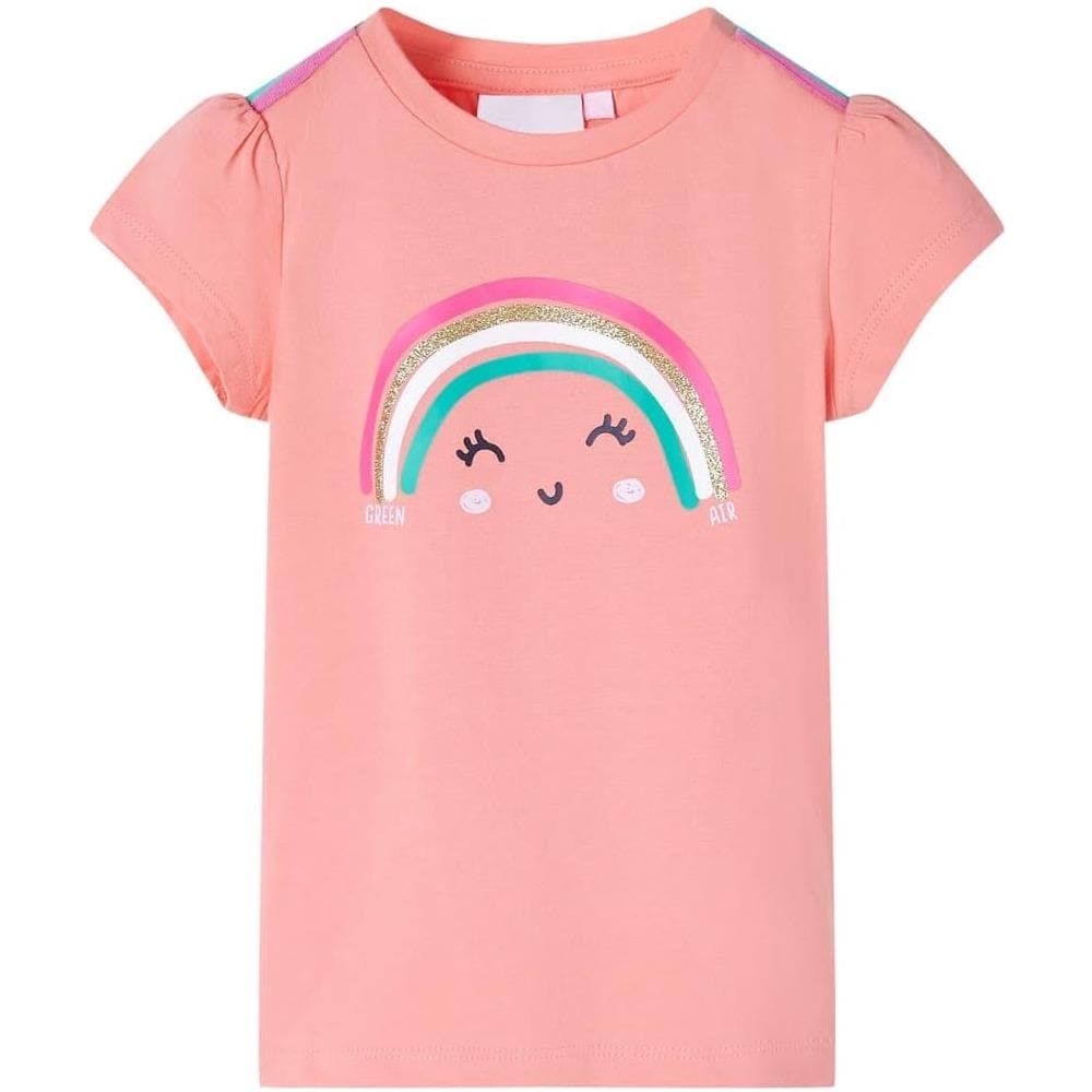 Maglietta da Bambina Corallo Chiaro 116 - Foto 1