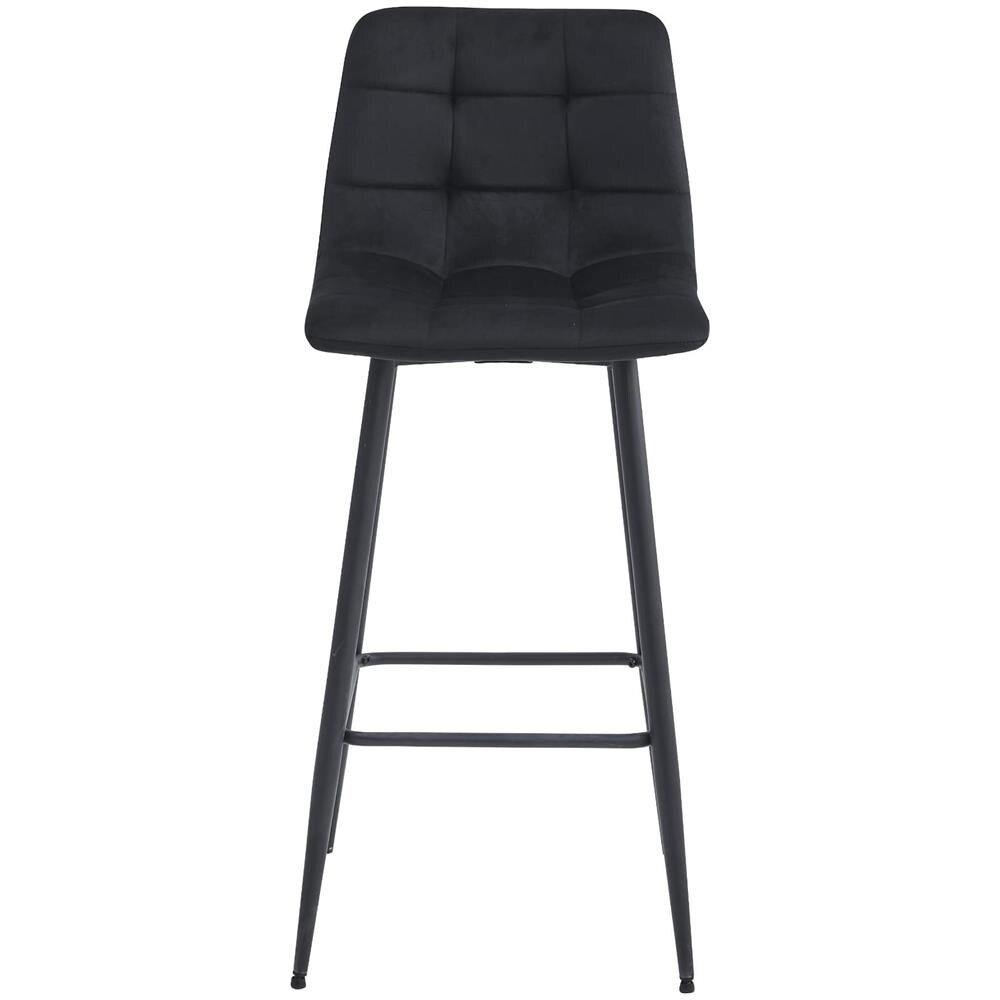 Sgabello TEOTO in velluto nero dal design ergonomico per la cucina - Foto 2