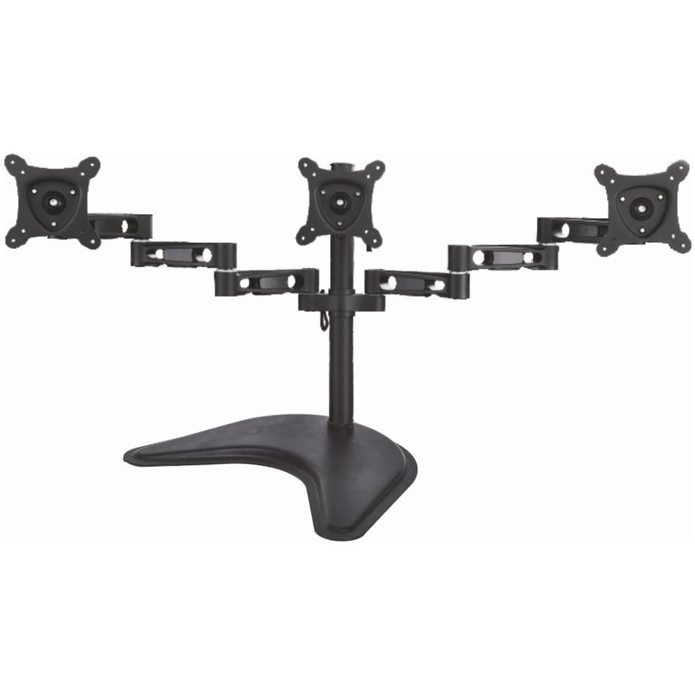 Braccio da Tavolo con Base per Tre Video Fino a 15 KG DA 13" a 27" Fino a Vesa 100x100 - Foto 1