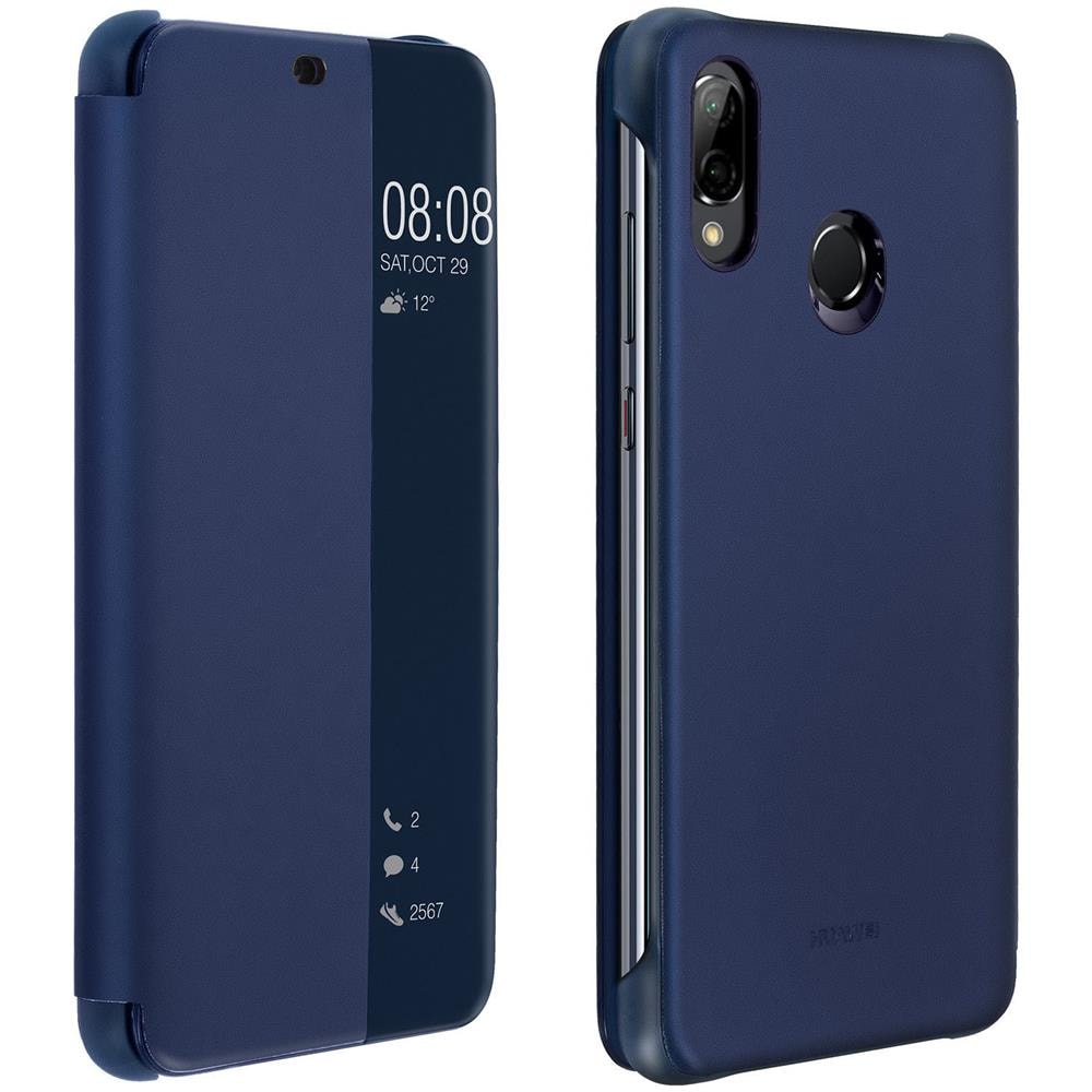 Flip Cover Custodia Window Book Huawei P20 Lite colore Blu - Foto 2