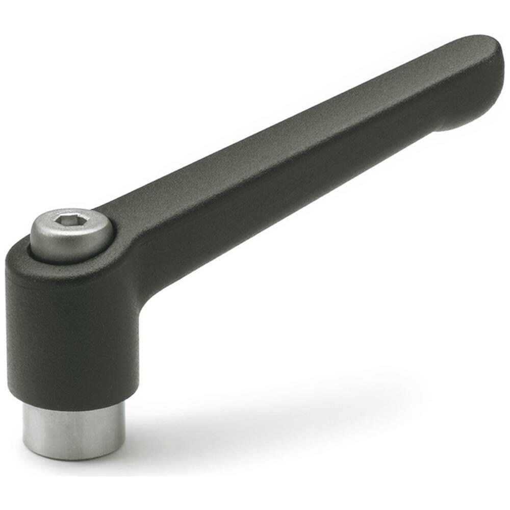 Ganter Norm Elementi Regolabili Leva Di Bloccaggio Con Filettatura Femmina In Acciaio Inox, Nero, Strukturmatt, Gn 300.1ã? â ã¢â? ¬â? ? ã? â 63ã? â della M8ã? â della Sw - Foto 1