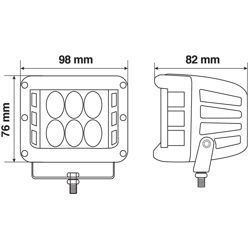 72287 Wl-24 Faro Ausiliario A 12 Led 9-32v Bianco - Foto 3