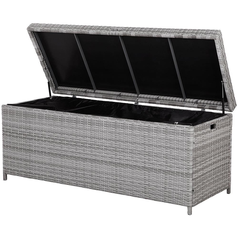 Cesta Da Giardino In Polirattan Grigio 158x63 Cm Modena - Foto 1