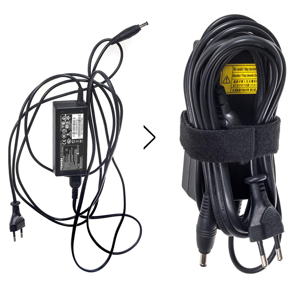 Organizer In Velcro Per Sistemi Tv, NERO - Foto 3