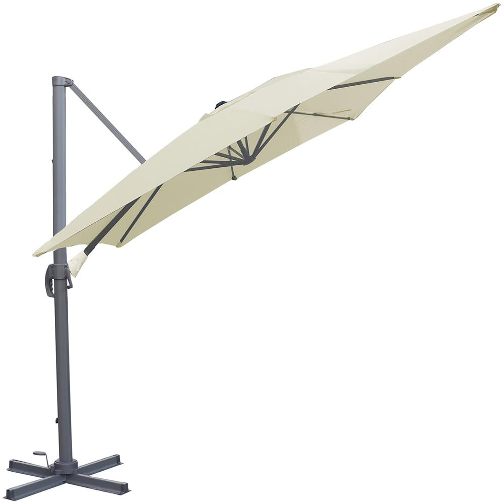 Ombrellone Parasole Da Giardino Roma Mini Aluminio 300x200x260 Cm - Foto 2