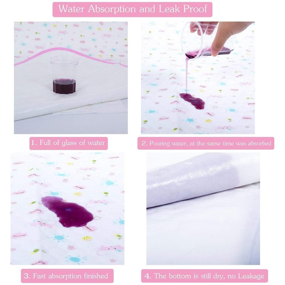 Capretto Del Bambino Changing Impermeabile Pad - Pad Materasso Diapering Foglio Protector Mestruali Pads Confezione Da 3 (m (27.5x19.7inch))  - Foto 2