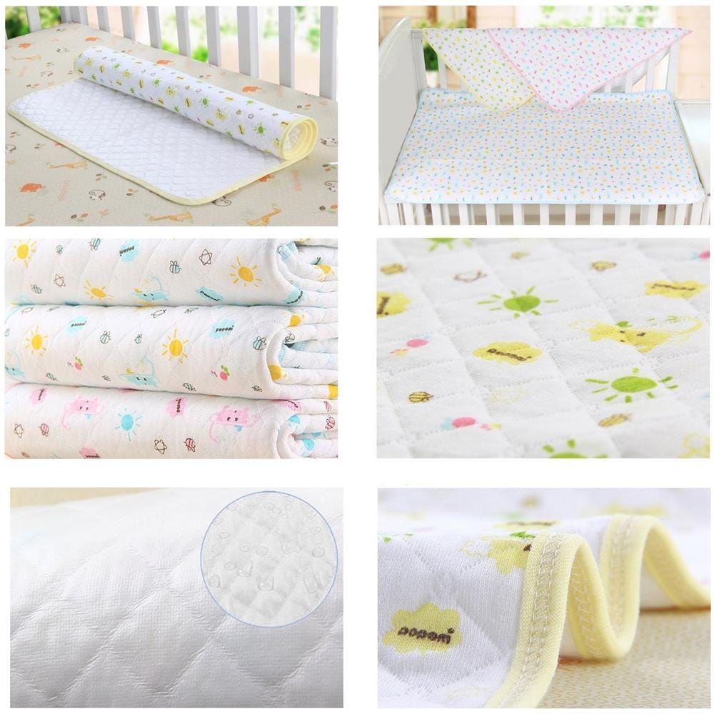 Capretto Del Bambino Changing Impermeabile Pad - Pad Materasso Diapering Foglio Protector Mestruali Pads Confezione Da 3 (m (27.5x19.7inch))  - Foto 4