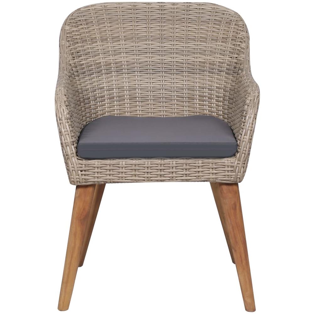 Set Mobili Da Pranzo Per Giardino 5 Pz Marrone - Foto 8