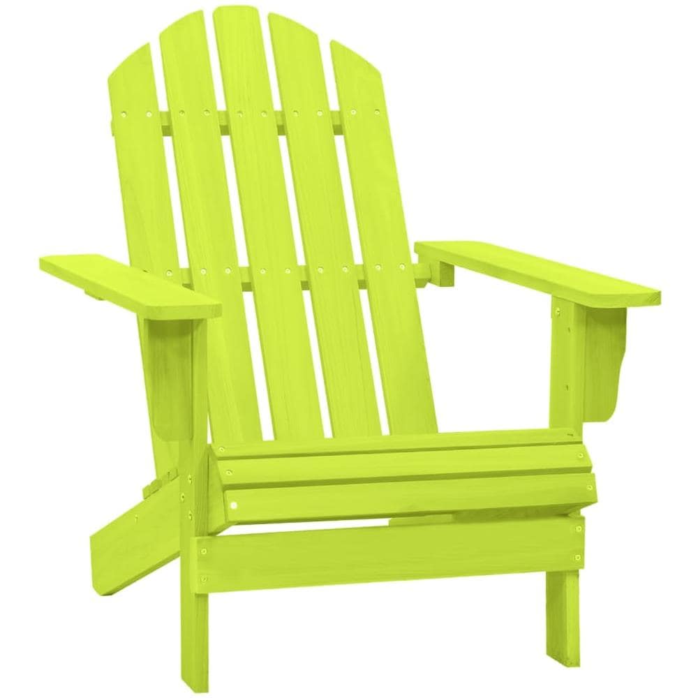 Sedia Giardino Adirondack in Legno Massello di Abete Verde - Foto 1