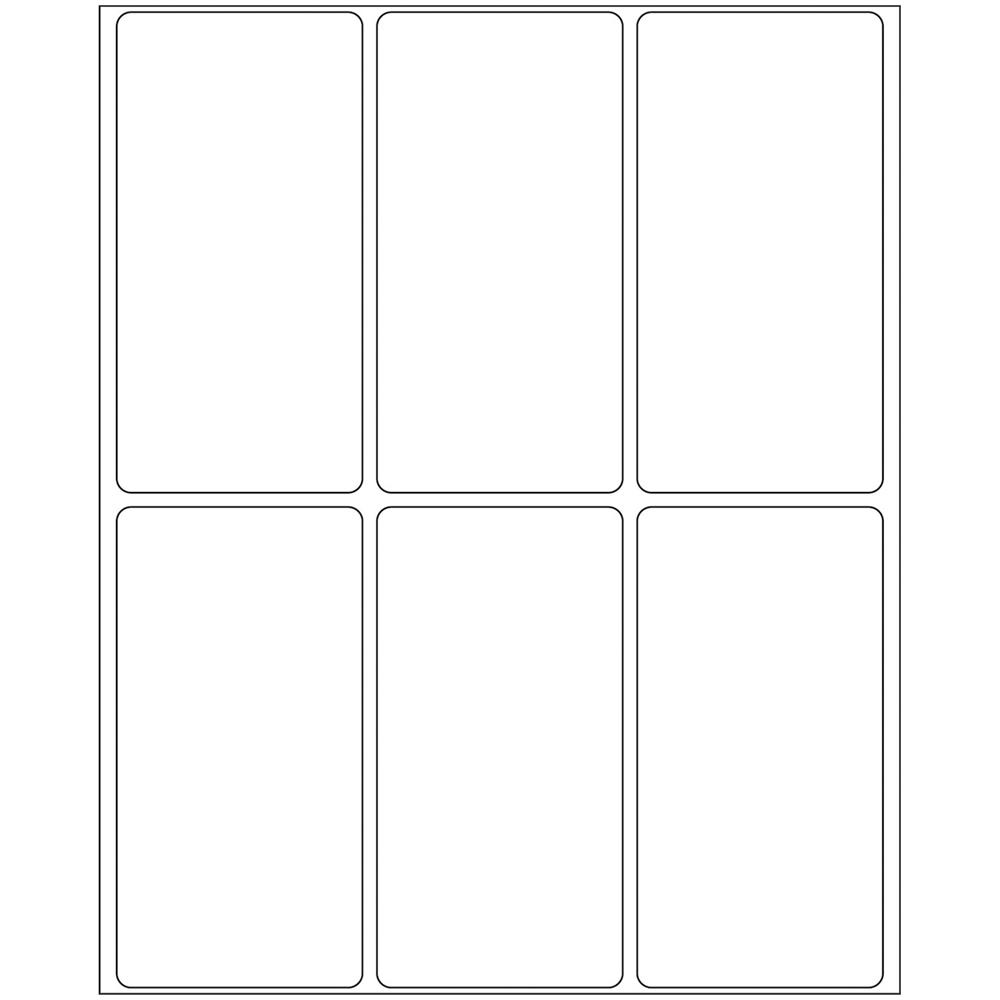 Adhesive labels white Movables 34x67 192 St. , Bianco, 3,4 cm, 6,7 cm - Foto 2
