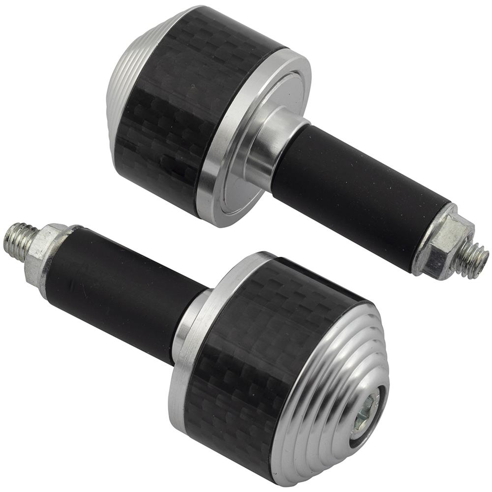 Set Bilancieri Manubrio Stabilizzatori Contrappesi Moto Scooter Alluminio Argento - Foto 7