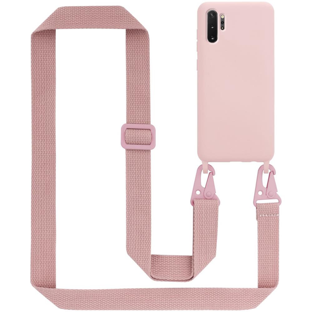 Catena Di Telefoni Cellulari Compatibile Con Samsung Galaxy Note 10 Plus In Liquid Rosa - Coperchio Di Protezione In Silicone Con Cordino Regolabile In Lunghezza - Foto 1