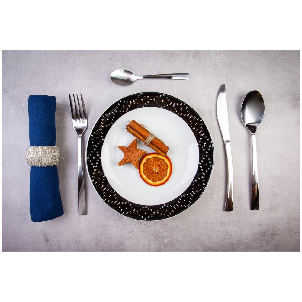 Set Di Posate Da Pranzo Per 6 Persone Olympe, In Acciaio Inox - Foto 2