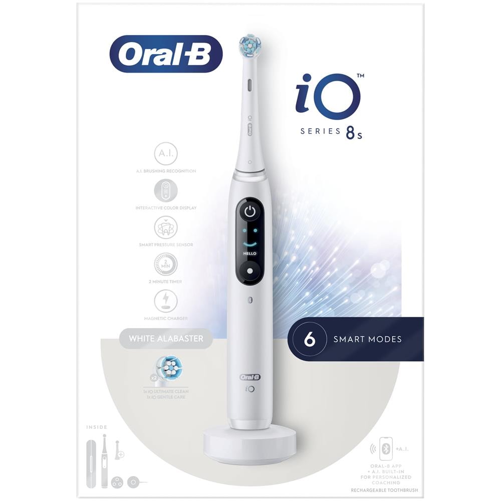 Spazzolino Elettrico Oral-b Io 8s Sensore Di Pressione Intelligente Bianco - Foto 3