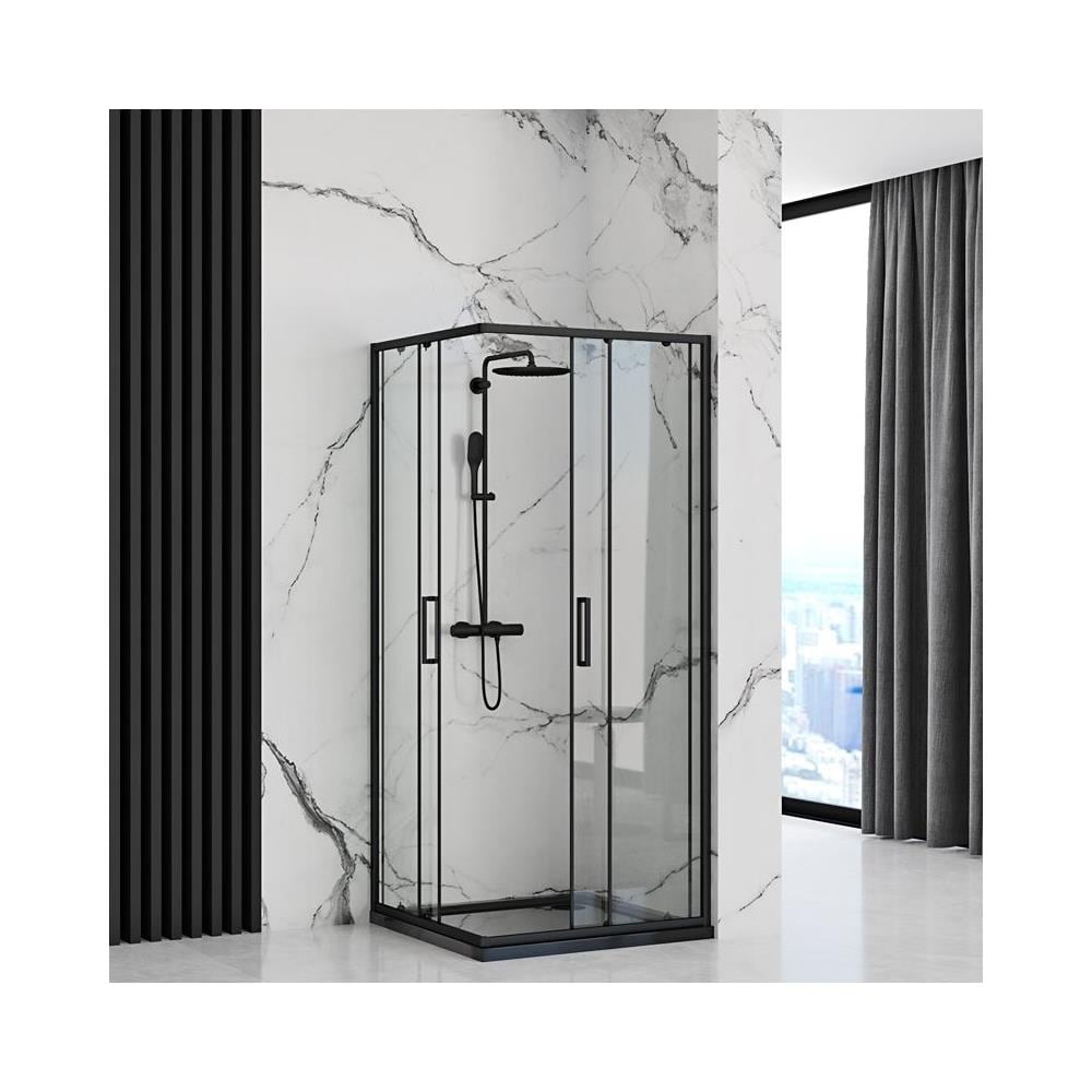 Cabina Doccia Punto Black 80x80 - Foto 2