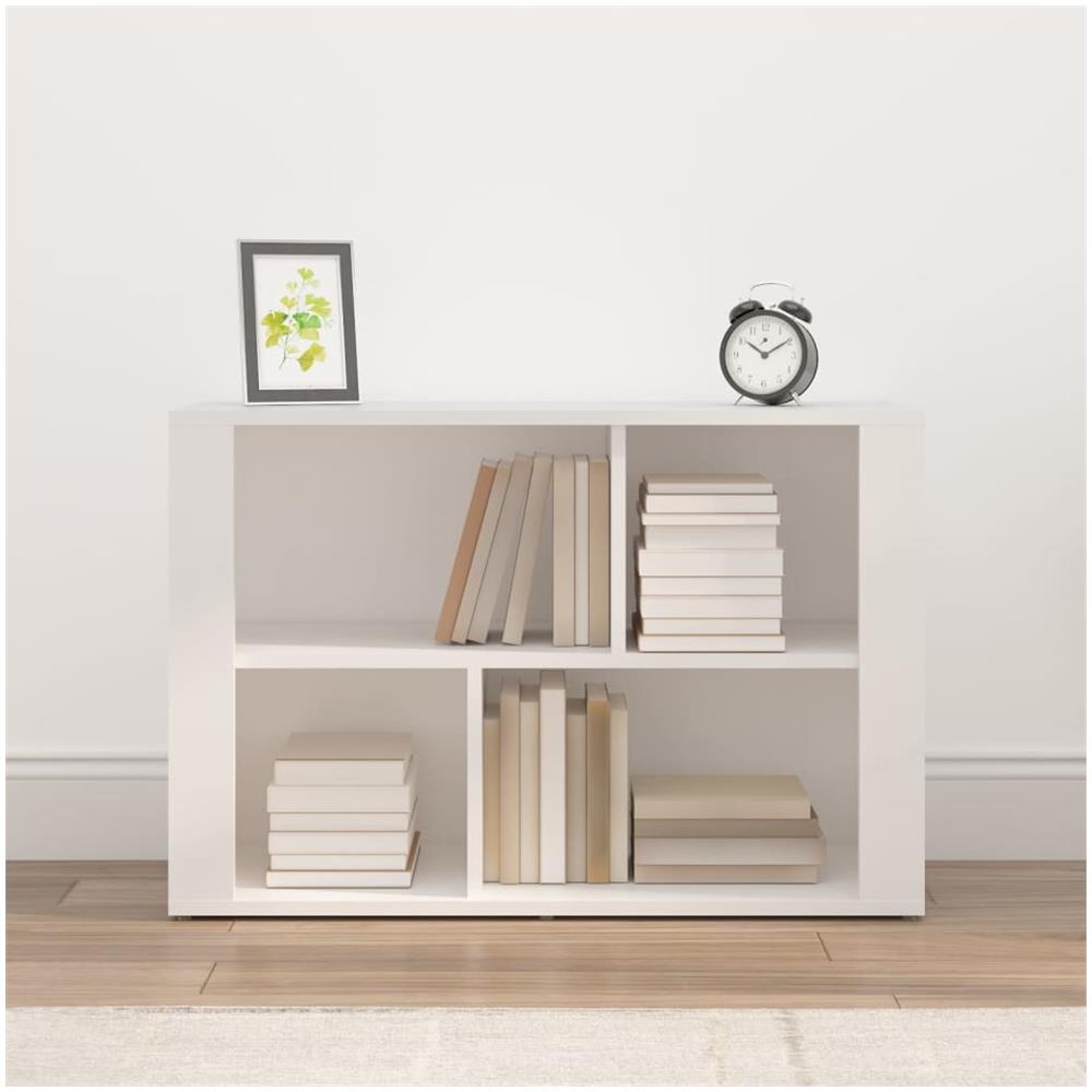 Credenza Bianca 80x30x54 Cm In Legno Multistrato - Foto 3