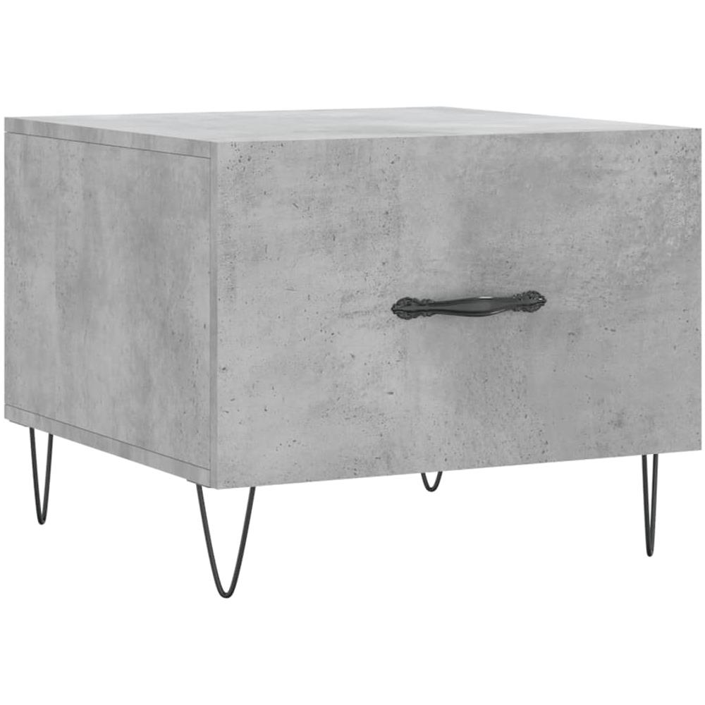 Tavolino Salotto Grigio Cemento 50x50x40 Cm Legno Multistrato - Foto 2