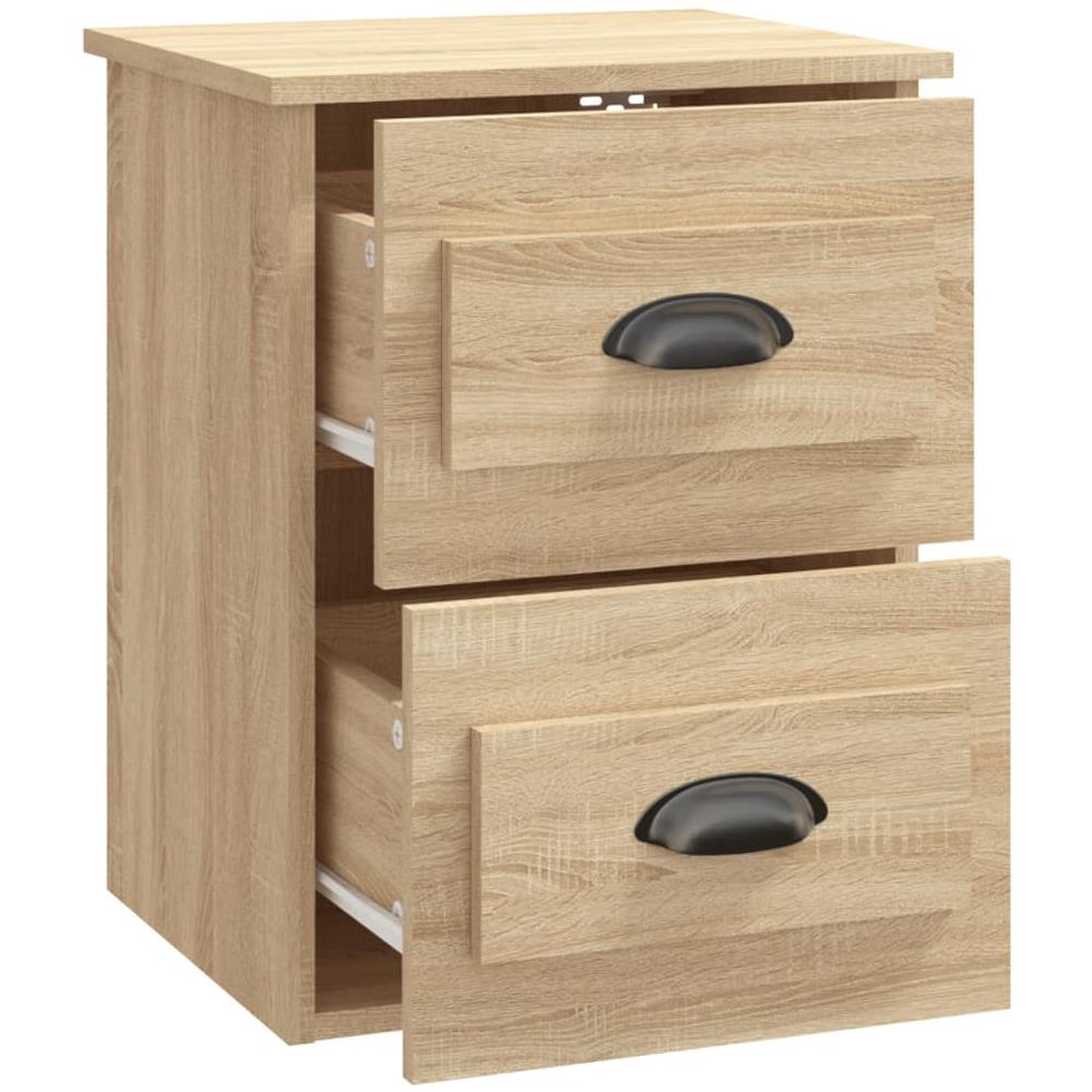 Comodino A Parete Rovere Sonoma 41,5x36x53 Cm - Foto 2