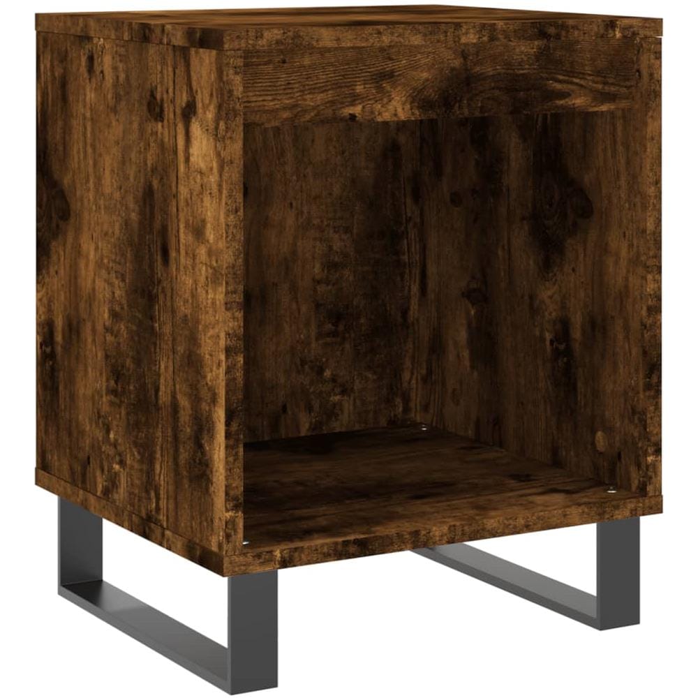 Comodino Rovere Fumo 40x35x50 Cm In Legno Multistrato - Foto 2