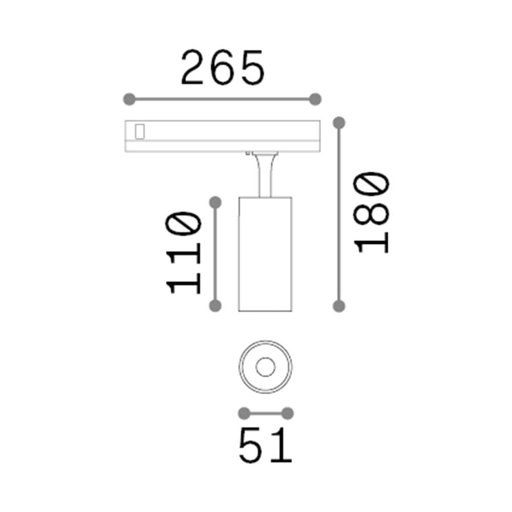 Proiettore Fox Alluminio-materie Plastiche Bianco Led 8w 3000k Luce Calda 1-10v - Foto 2
