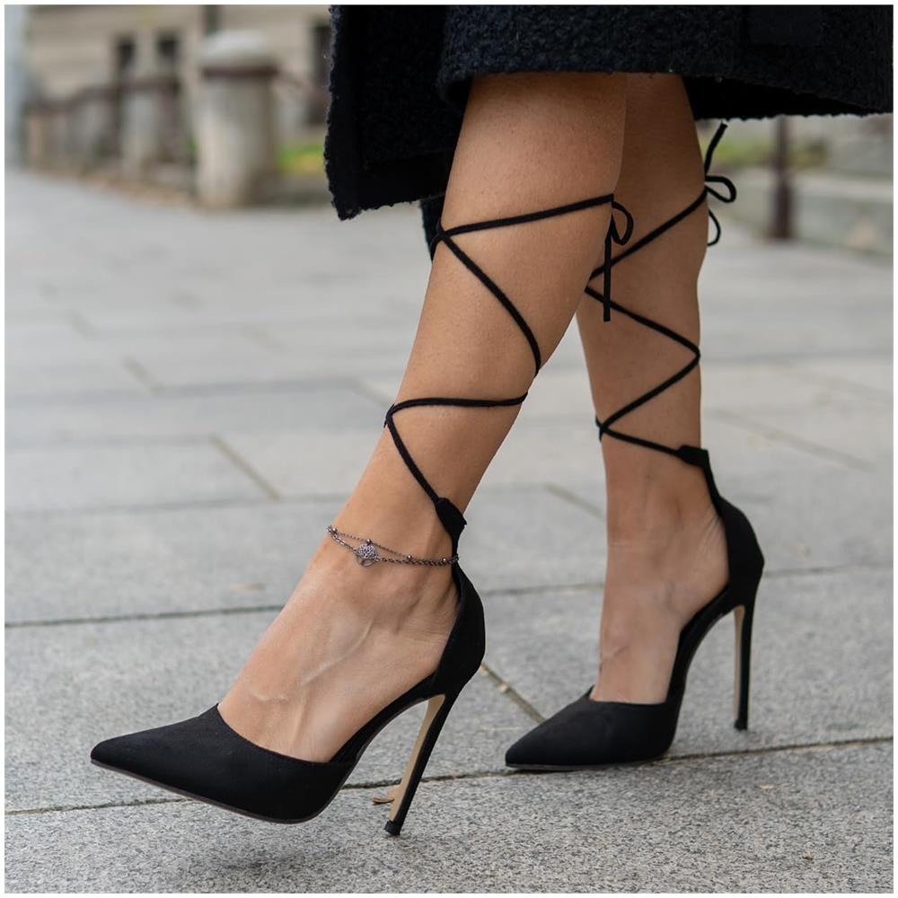 Cavigliera in Argento Sterling, ""Life"", Nero - Foto 2