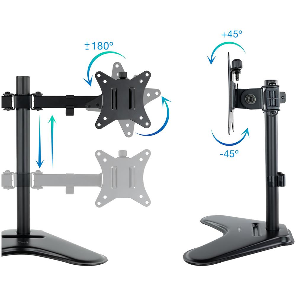 DB1702TN-B supporto da tavolo per Tv a schermo piatto 81,3 cm (32") Nero Scrivania - Foto 2