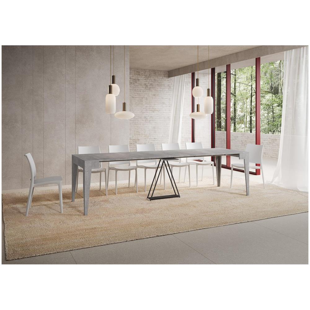 Consolle allungabile 90x42/302 cm Zima cemento - Foto 4