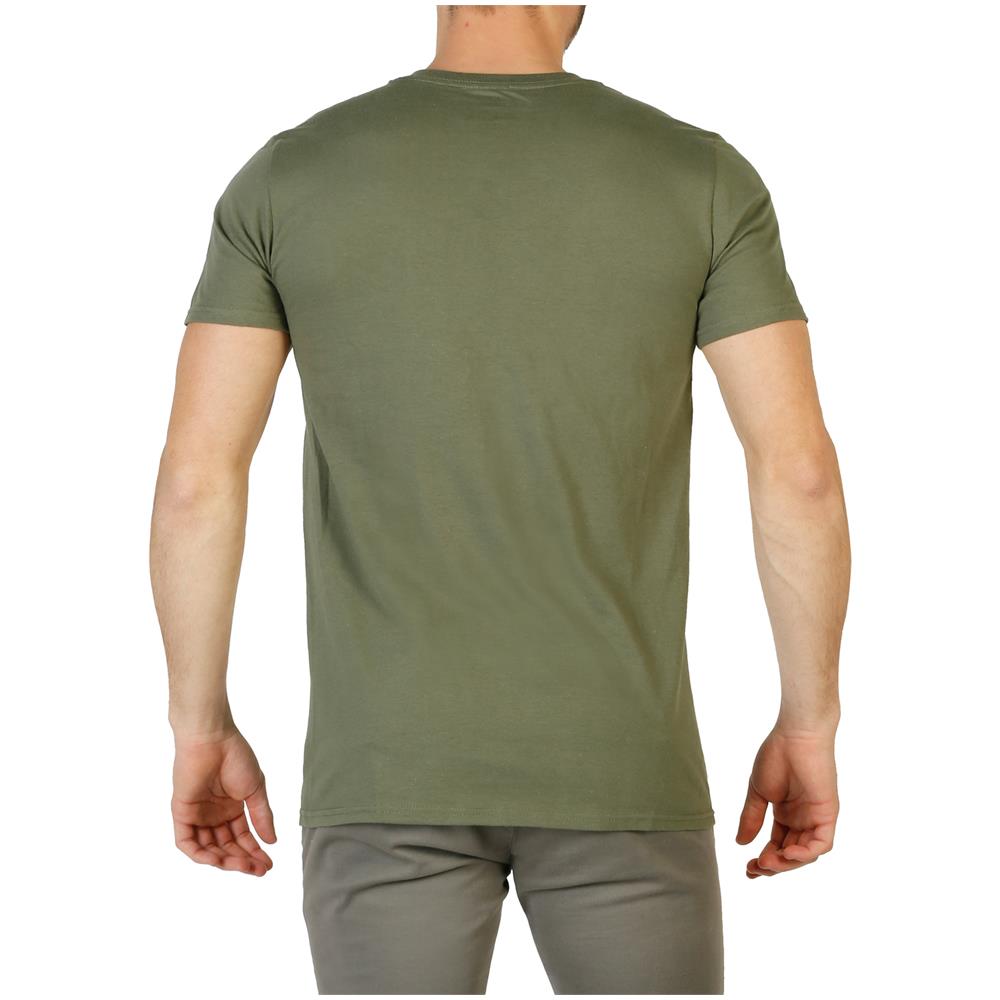 T-shirt Uomo Verde Rfmts954 military-green Taglia S - Foto 2