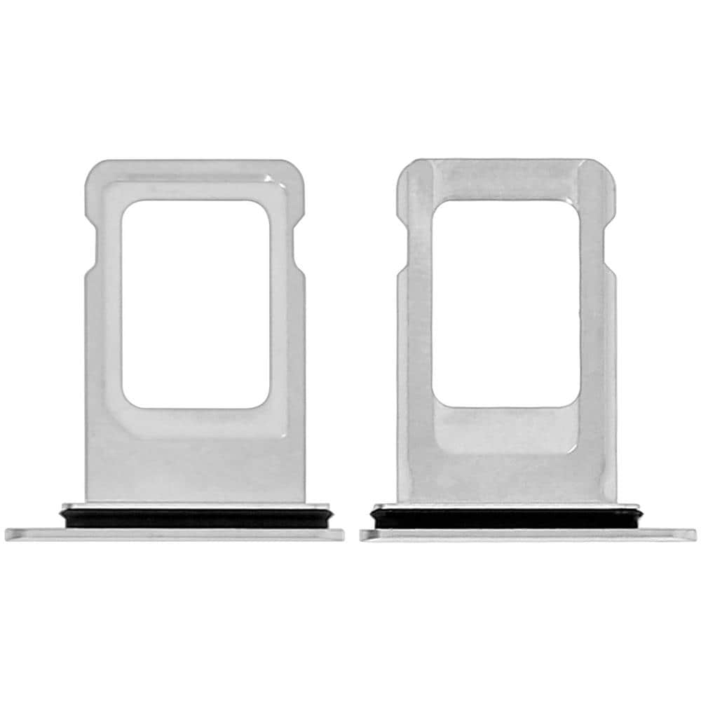 Slot Scheda Nano Sim Iphone Xs Max Adattatore Di Ricambio - Argento - Foto 1