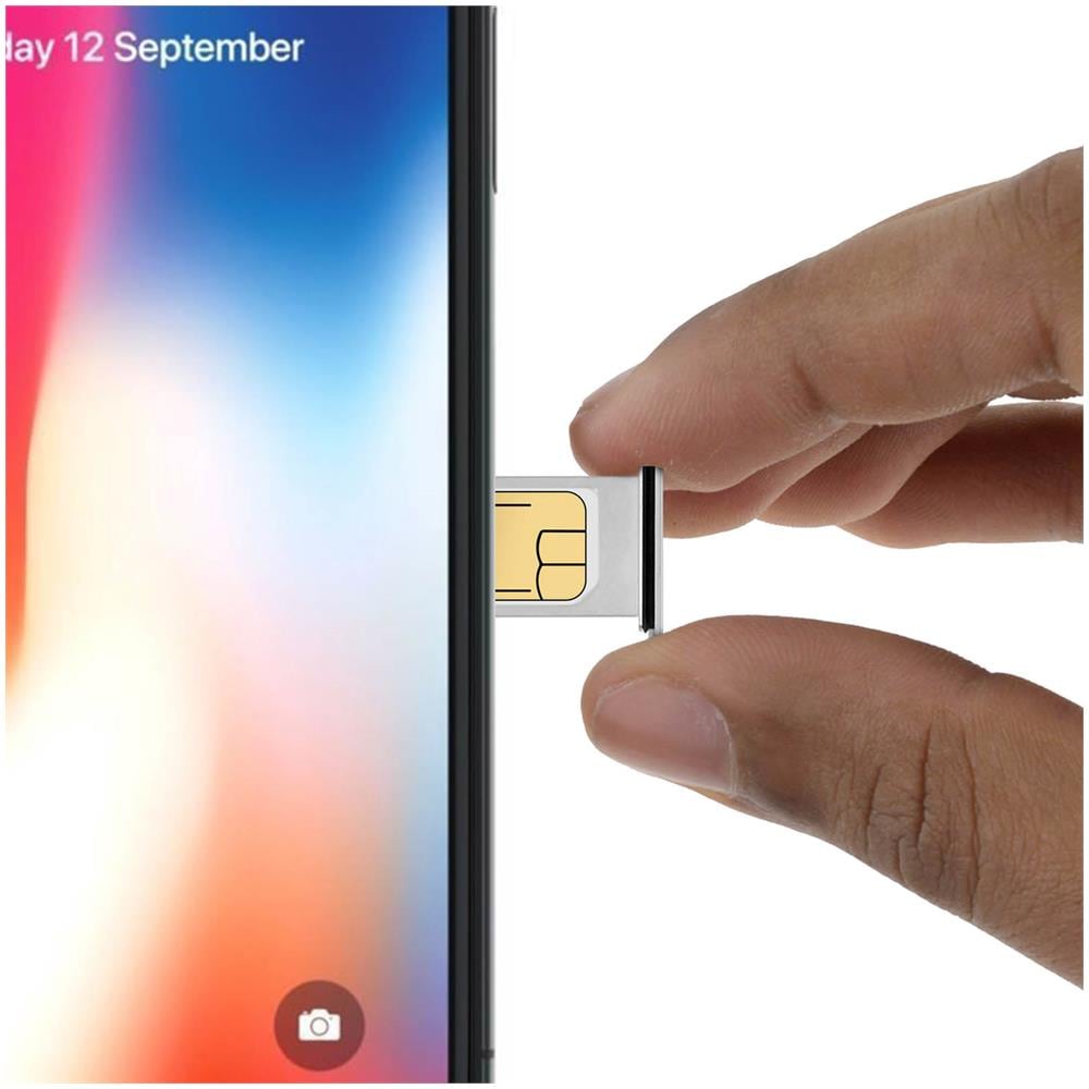 Slot Scheda Nano Sim Iphone Xs Max Adattatore Di Ricambio - Argento - Foto 4