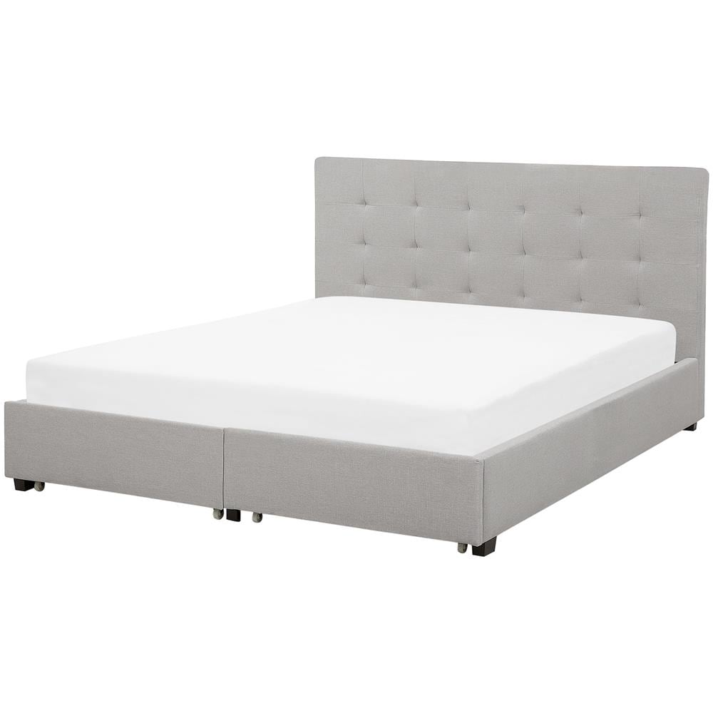 Letto La Rochelle Con Box Grigio Chiaro 180x200cm - Foto 1