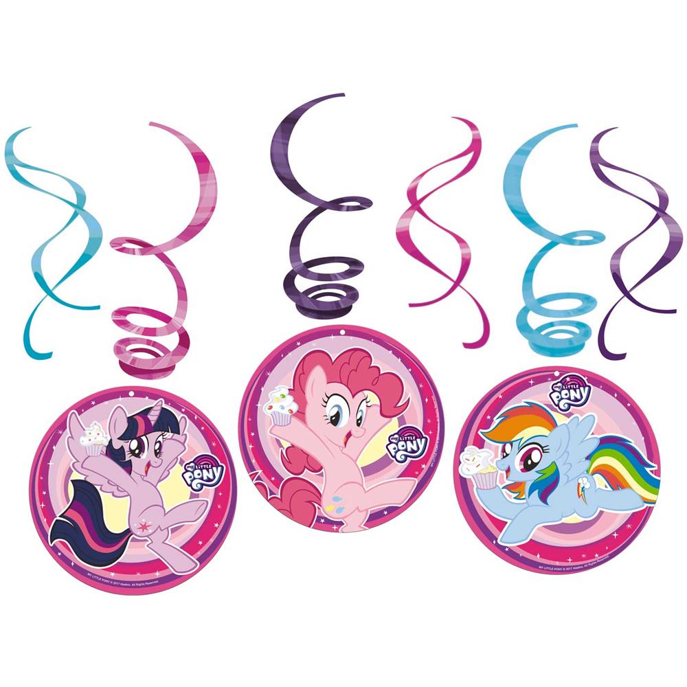 Amscan - 6 Sospensioni A Spirale My Little Pony - Foto 1