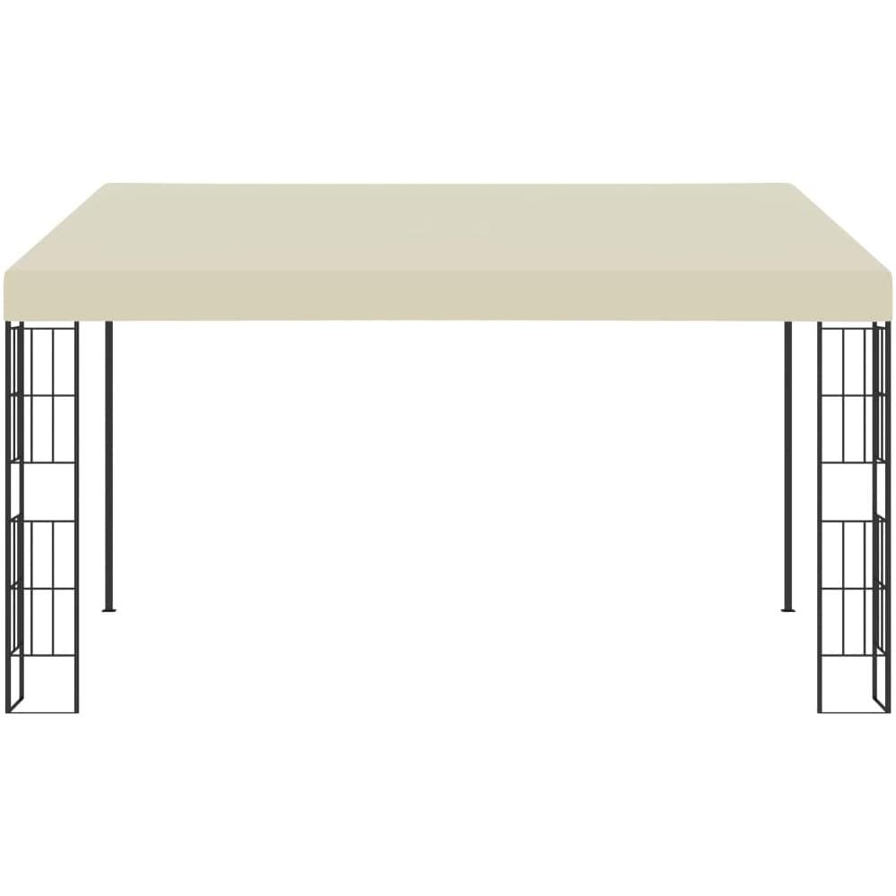 Gazebo A Parete 3x4 M Crema In Tessuto - Foto 2