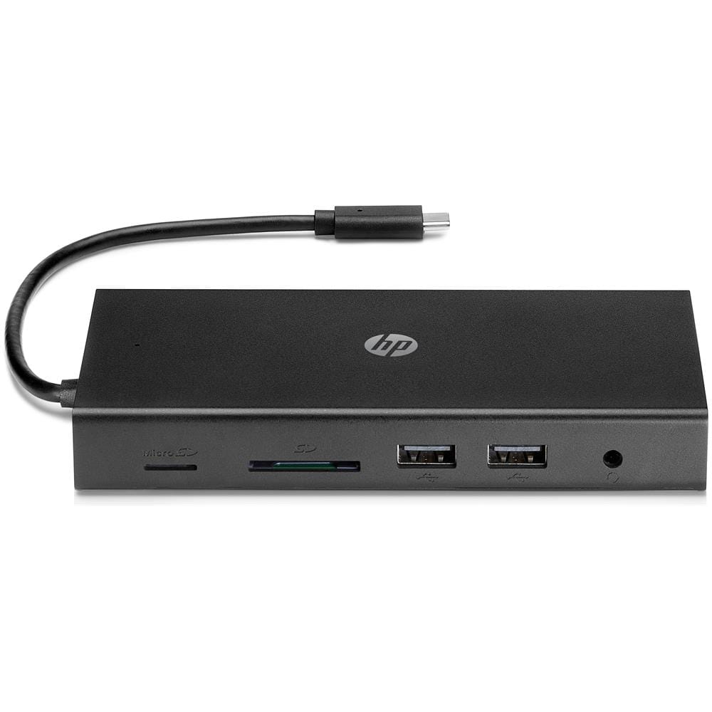 Travel USB-C Multi Port Hub Replicatore di Porte Cablato 3x USB 3.2 Colore Nero - Foto 1