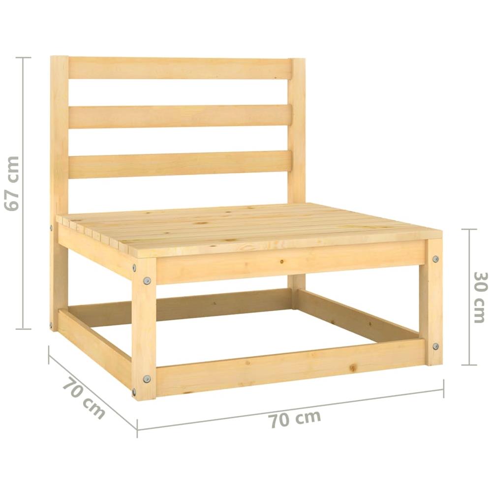 Set Divani Da Giardino 6 Pz Con Cuscini Legno Massello Di Pino - Foto 12