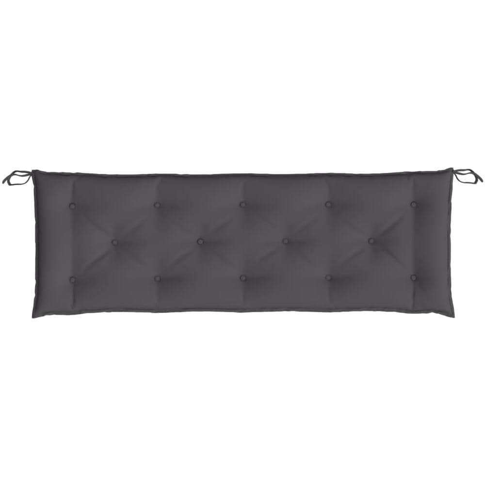 Cuscini Panca Giardino 2pz Antracite 150x50x7cm Tessuto Oxford - Foto 2