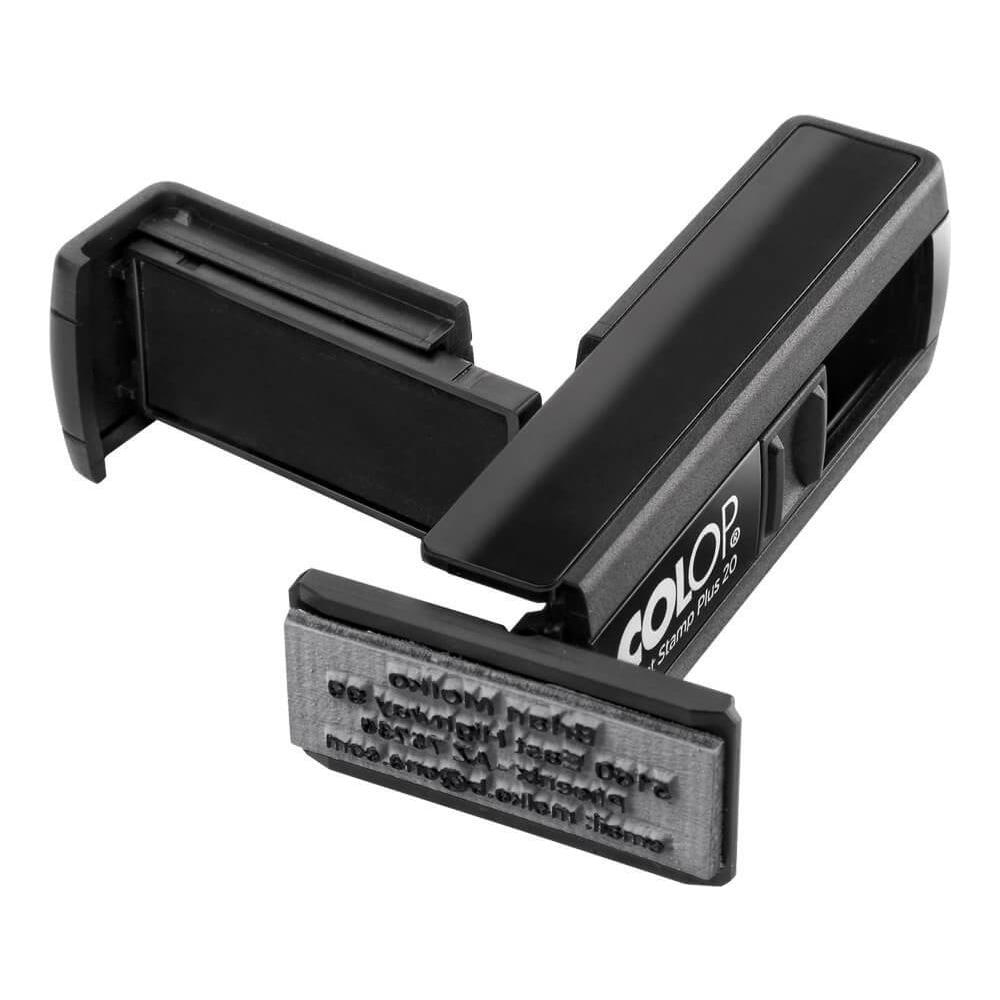 pz. 1 Pocket Stamp Plus 20 nero PSP20. N - Foto 2