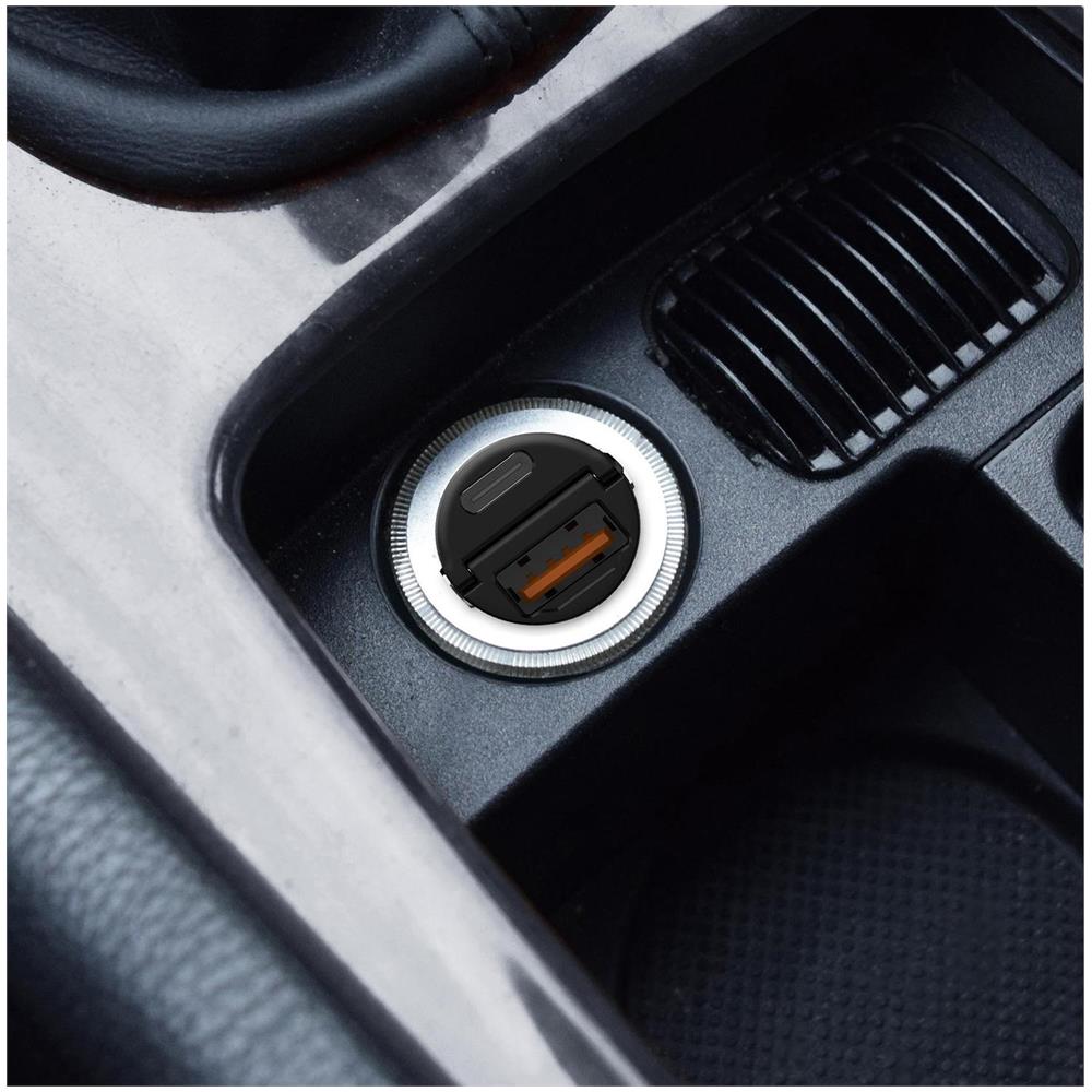 Usb /usb-c Mini Car Charger 30w Black - Foto 2