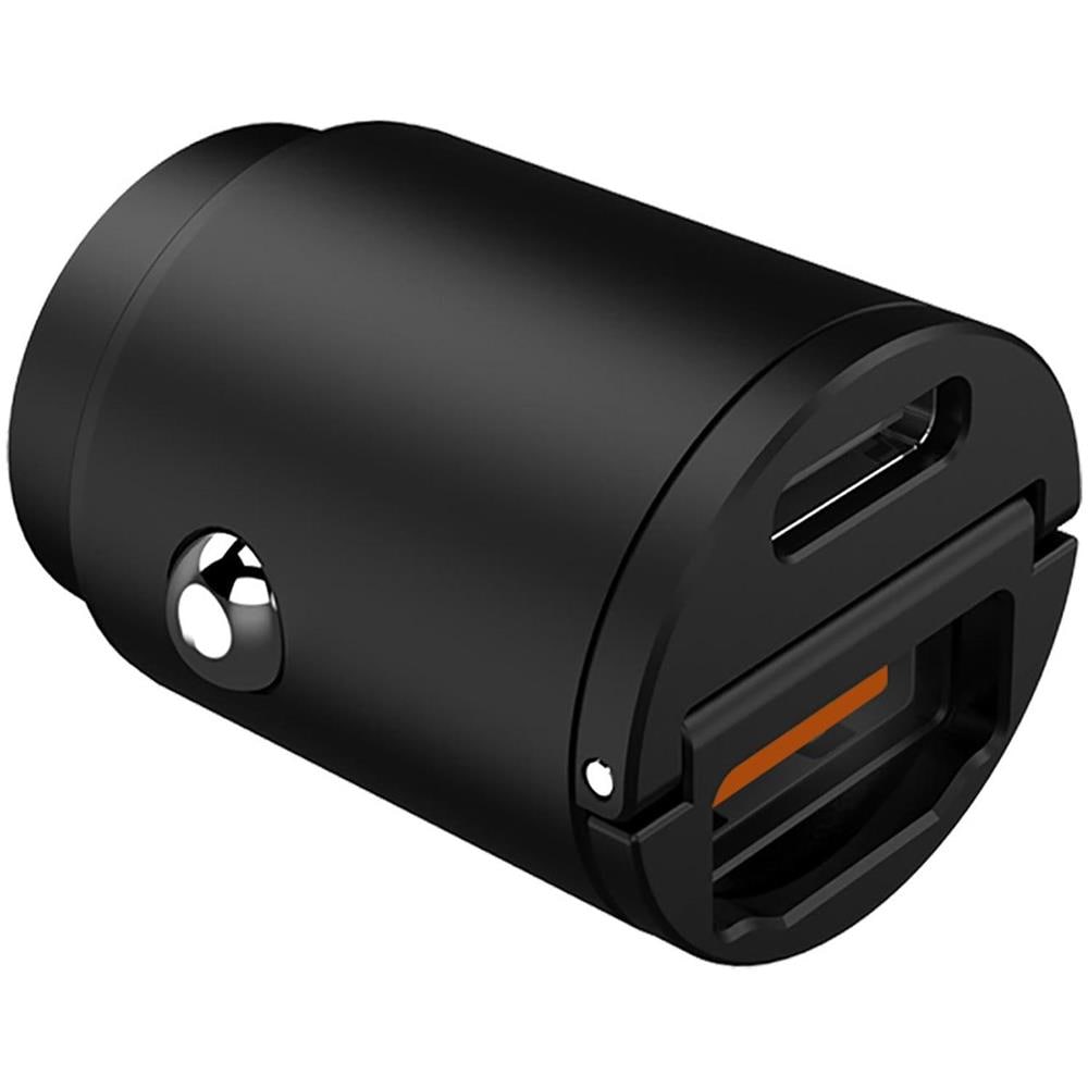 Usb /usb-c Mini Car Charger 30w Black - Foto 1