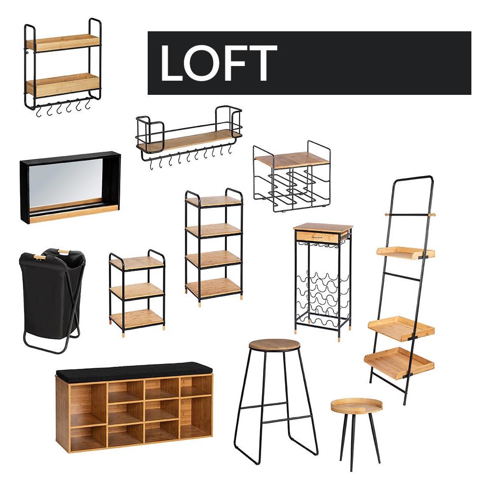 Mensola Da Parete Con Appendiabiti Loft, A Due Livelli, Wenko - Foto 5