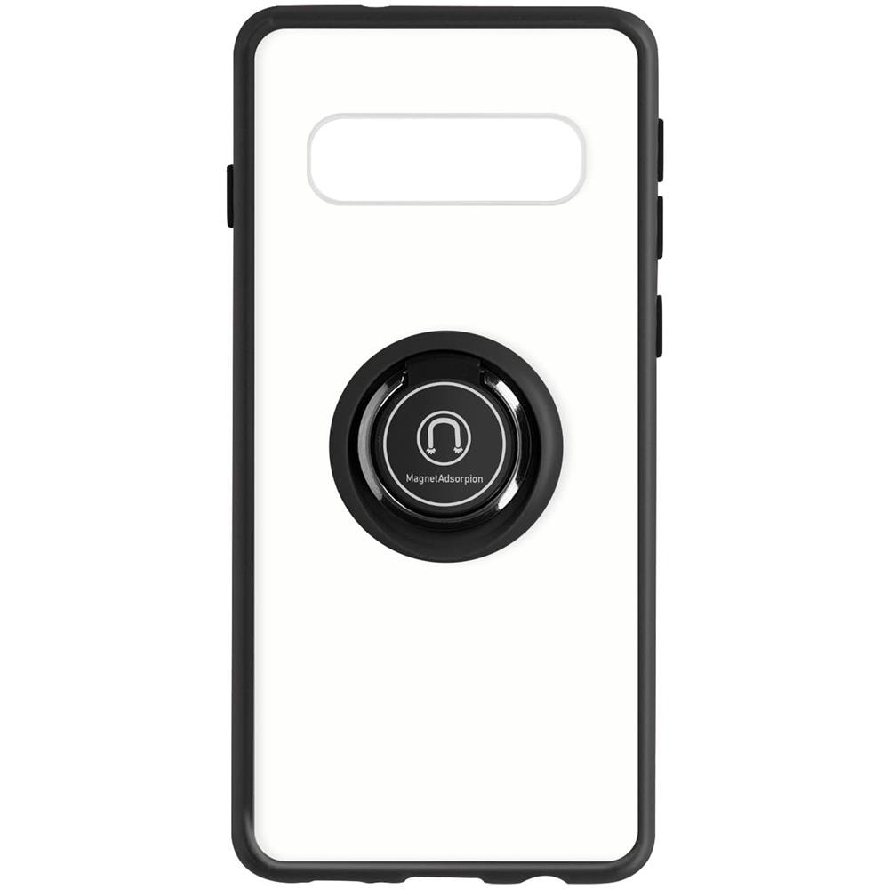 Cover Samsung Galaxy S10 Bimateria Anello Metallico Supporto Nera - Foto 1